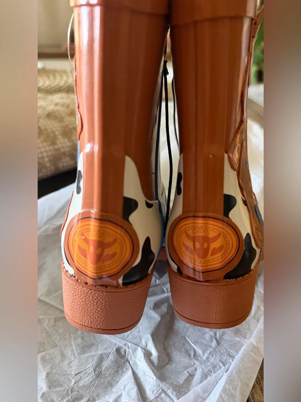 Disney Pixar toy story Cowboy Character Rain Boots - size 9 /10 NEW WITH TAGS